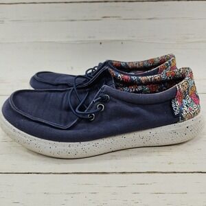 BOBS Skechers Skipper Pawty Mixer Loafer Womens 8 Blue Dogs Casual Slip On Shoes